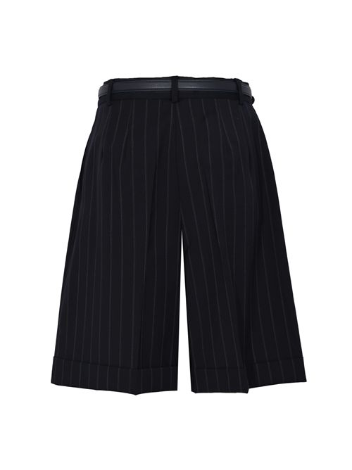 Bermuda MSTERE in lana gessata con cintura MAX MARA STUDIO | 2616141011600001